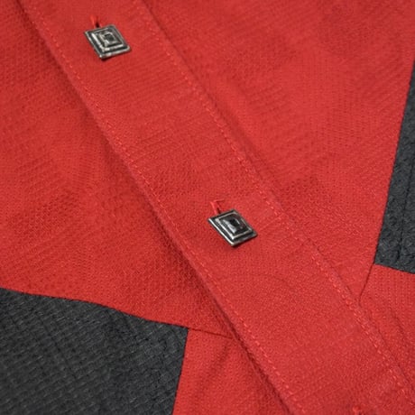 Vintage Metal Button Design L/S Shirt
