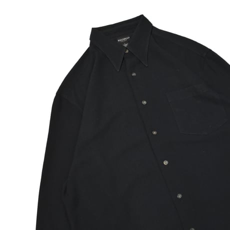 Rayon Blend Classic Black Shirt