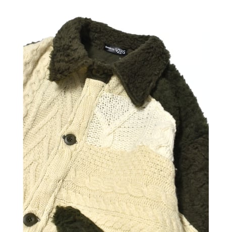 "Remake by VERS" Rebuild Knit Field Jacket