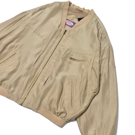 Vintage Silk Bomber Jacket