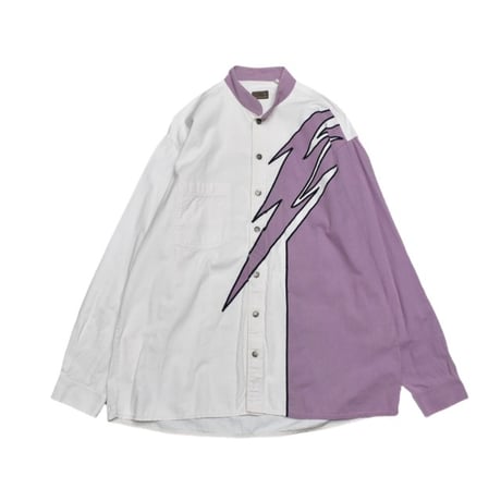 Vintage Embroidery Stand Collar L/S Shirt