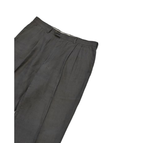 Vintage Charcoal Two Tuck Slacks