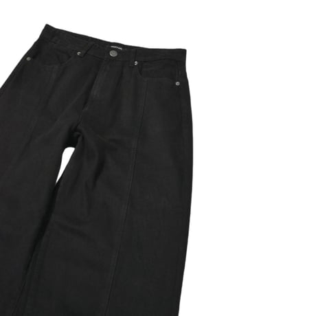 ”NASTY GAL” Wide Flare Black Denim Pants