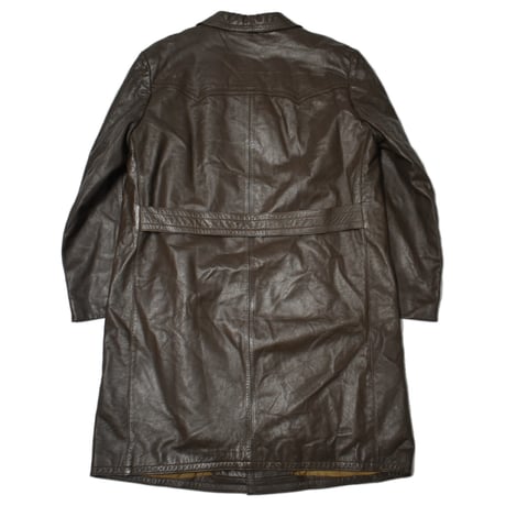 EURO Vintage Leather Officer Coat