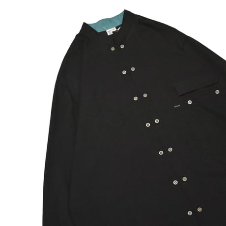 Double Button Stand Collar Shirt