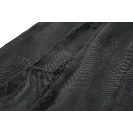 "Remake by VERS" Fringe Damage Flare Denim Pants