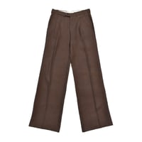 Vintage Brown Wide Two Tuck Slacks