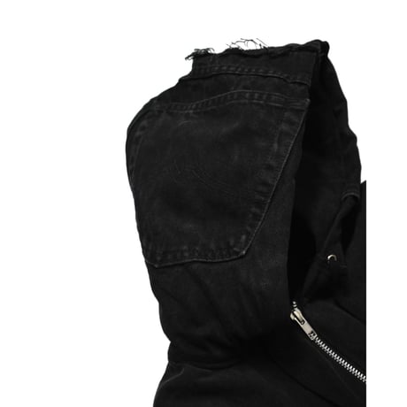 "Remake by VERS" Utility Denim Hoodie Jacket
