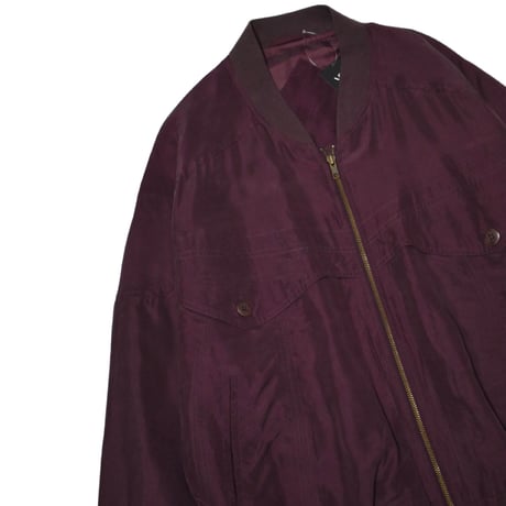 Vintage Silk Bomber Jacket