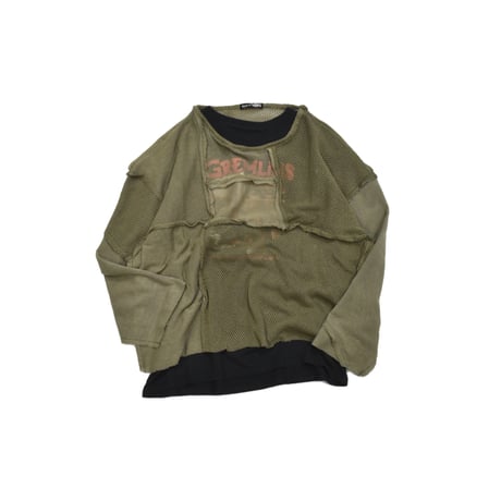 "Remake by VERS" Rebuild Mesh Layered Long Sleeve