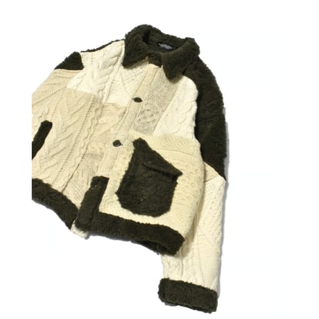 "Remake by VERS" Rebuild Knit Field Jacket