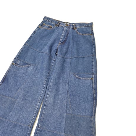 "Remake by VERS" Switching Flare Denim Pants