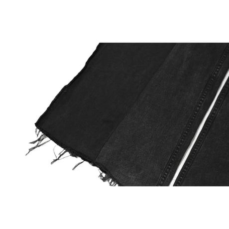 "Remake by VERS" Inside Out Fringe Flare Denim Pants