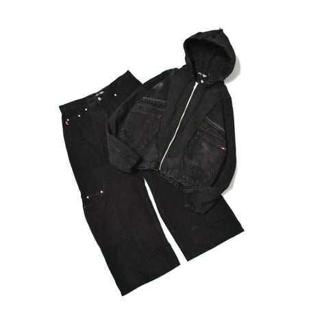 "Remake by VERS" Switching Flare Denim Pants