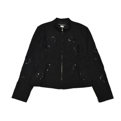 Flower Embroidery Design Jacket