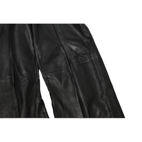 "Remake by VERS" Real Leather Flare Pants