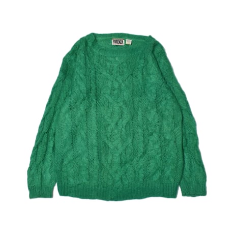 Vintage Mohair Cable Knit Sweater