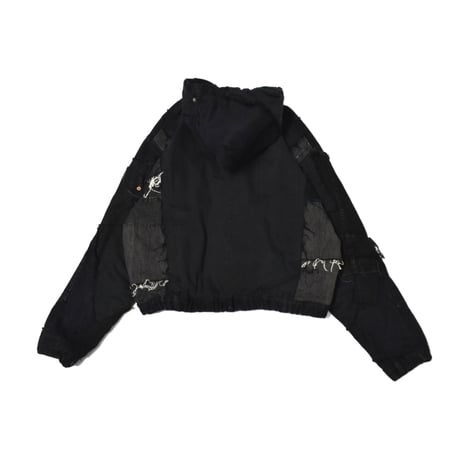 “Remake by VERS” Utility Denim Hoodie Jacket