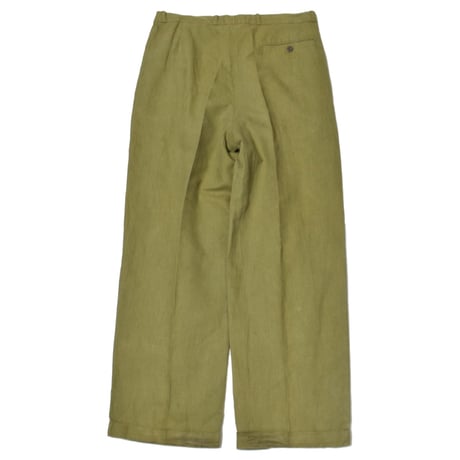 Vintage Triple Tuck Linen Slacks