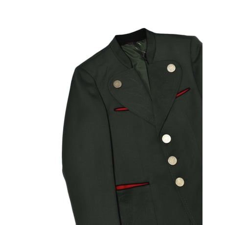 EURO Vintage Embroidery Tyrolean Jacket -Metal Coin Button-