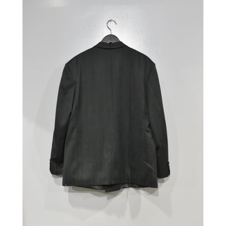 EURO Vintage Charcoal Stripe Double Breasted Tailored Set-Up