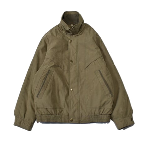 Taupe Khaki Utility Stand-Collar Jacket