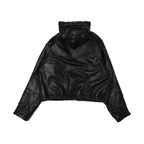 “Remake by VERS” Leather Hoodie Jacket