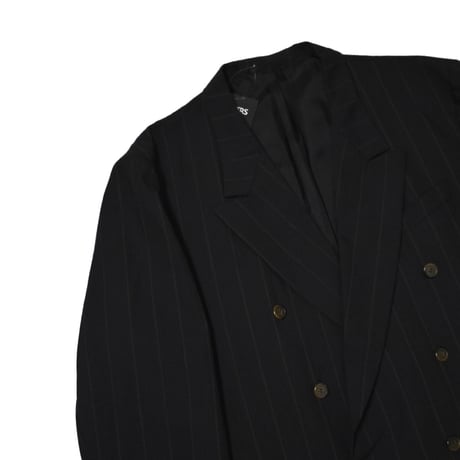EURO Vintage Finnish Double Breasted Wool Pinstripe Tailored Jacket