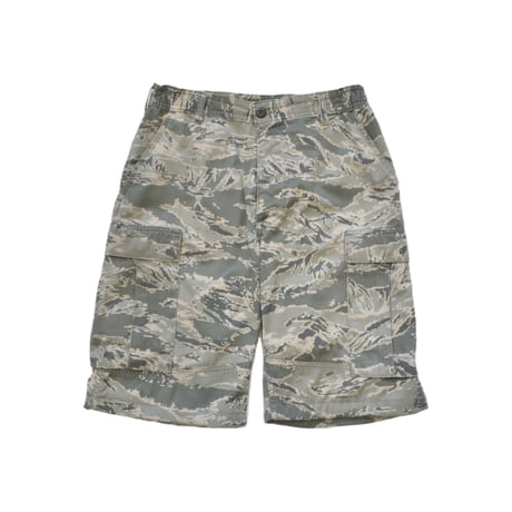 "Remake by VERS" Rebuild Tiger Stripe Cargo Shorts