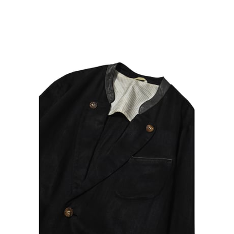 EURO Vintage Black Tyrolean Linen Jacket
