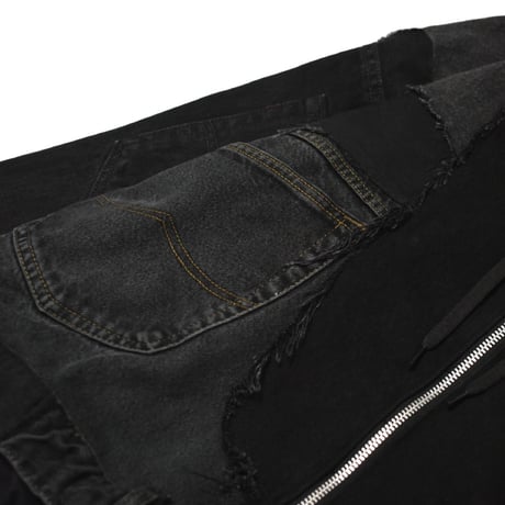 “Remake by VERS” Utility Denim Hoodie Jacket