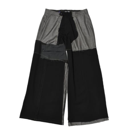 "Remake by VERS" Deconstruction Flare Slacks