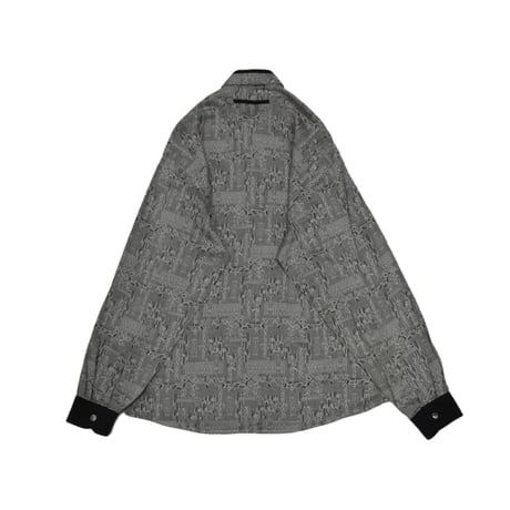 Monotone Ethnic Pattern L/S Shirt