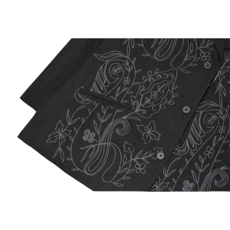 Flower Embroidery Design Jacket