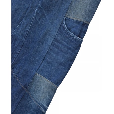 "Remake by VERS" Switching Flare Denim Pants