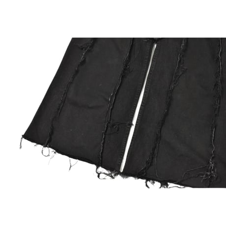 "Remake by VERS" Fringe Damage Flare Denim Pants