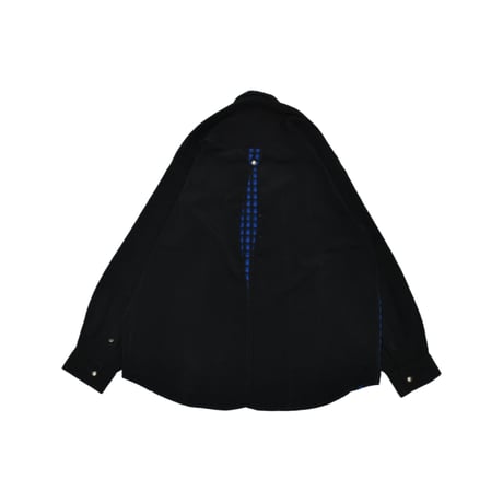 Grid Panel Swching L/S Shirt