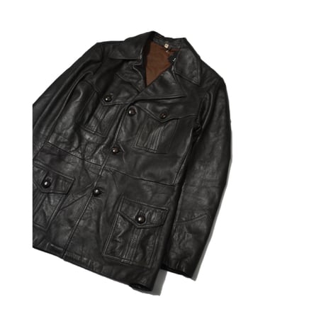 Vintage Leather Safari Jacket