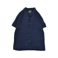 Old Linen Open Collar Half Sleeve Shirt