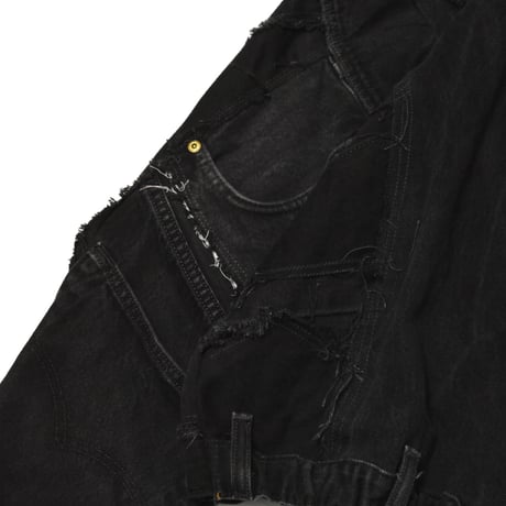 “Remake by VERS” Utility Denim Hoodie Jacket