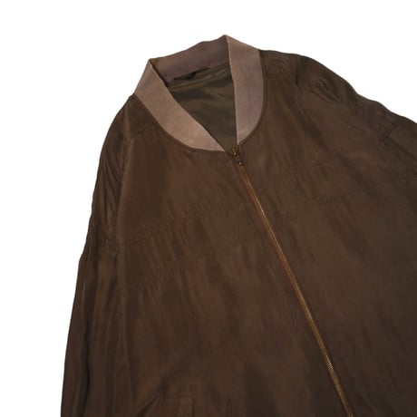 Vintage Silk Bomber Jacket