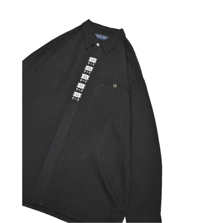 Embroidery Fly Front L/S Shirt