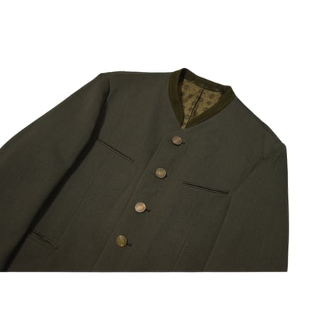 EURO Vintage Embroidery Tyrolean Jacket -Metal Coin Button-