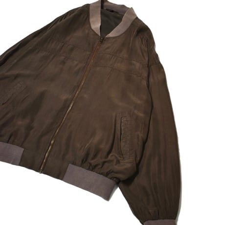 Vintage Silk Bomber Jacket
