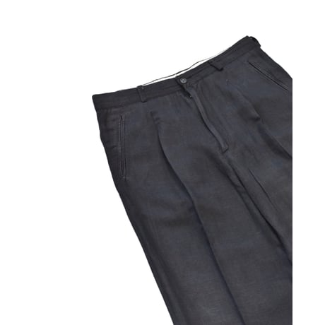 EURO Vintage Linen Blend One Tuck Slacks