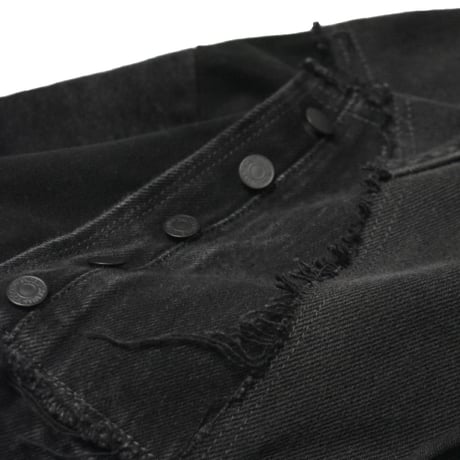 “Remake by VERS” Utility Denim Hoodie Jacket