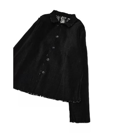 Popcorn Textured Button Jacket