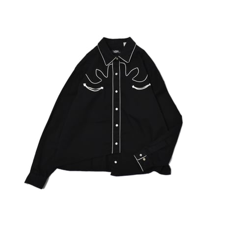 "Remake by VERS" Embroidery Asymmetrical Western L/S Shirt