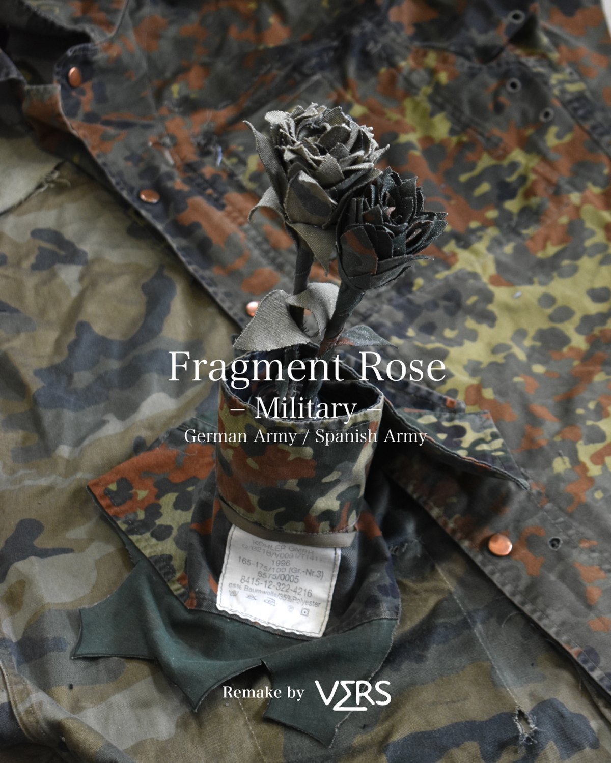 ユーロミリタリーを再構築した一輪の花｜Fragment Rose -Military