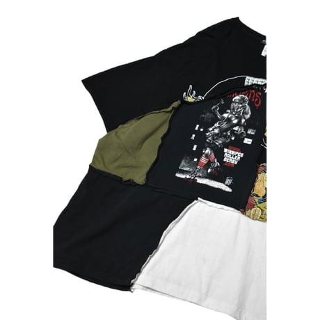 “Remake by VERS” Patchwork Accident Tee